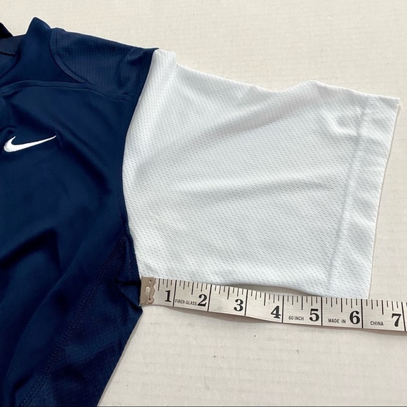 Blue White Nike Dri-Fit Team Athletic Jersey Shirt Large V-Neck Sport Jersey - Picture 14 of 14